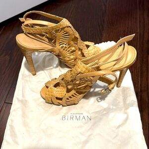 Alexander Birman snakeskin heels